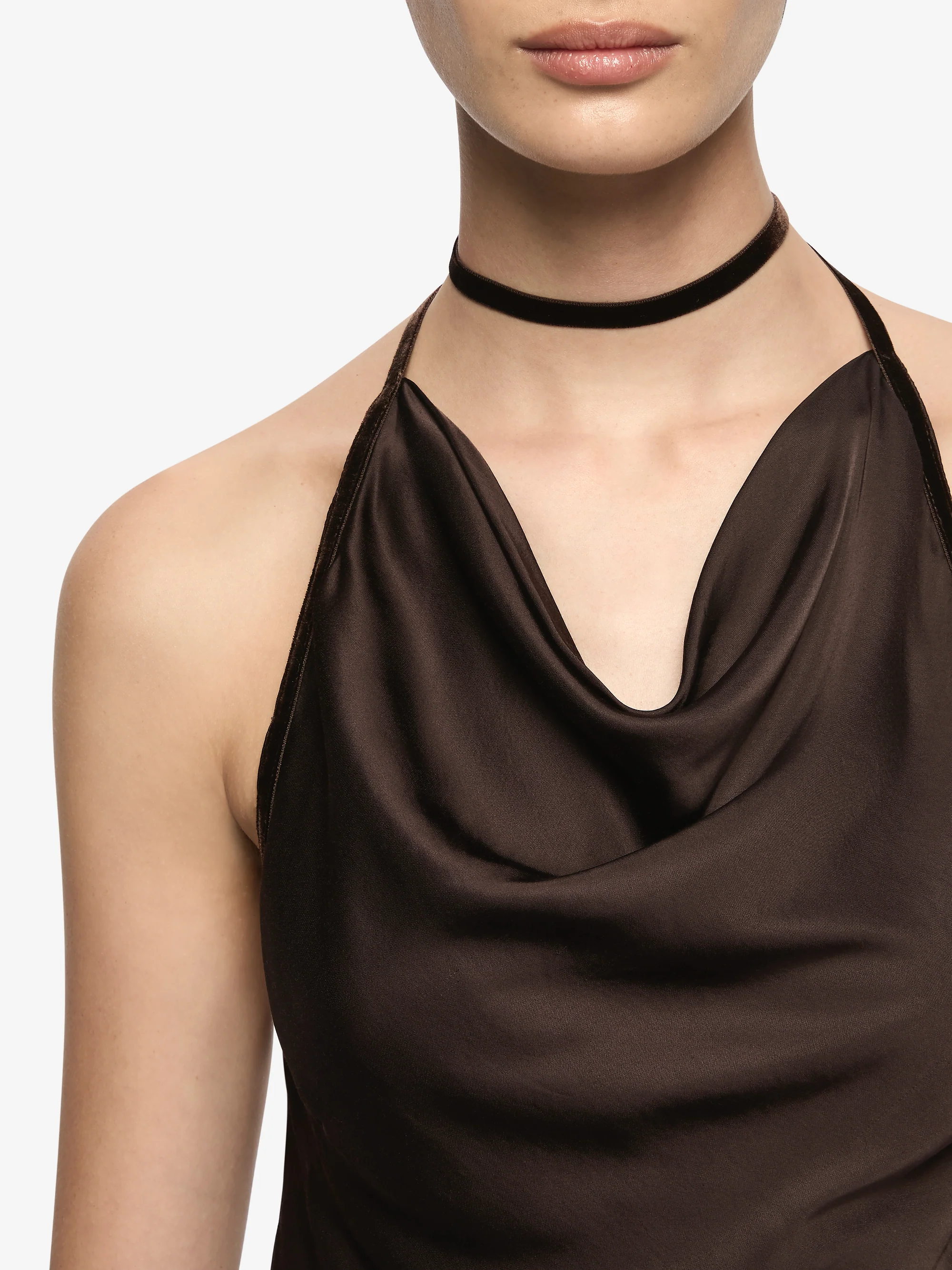 ALROSE MAXI DRESS - DARK CHOCOLATE - Image 4