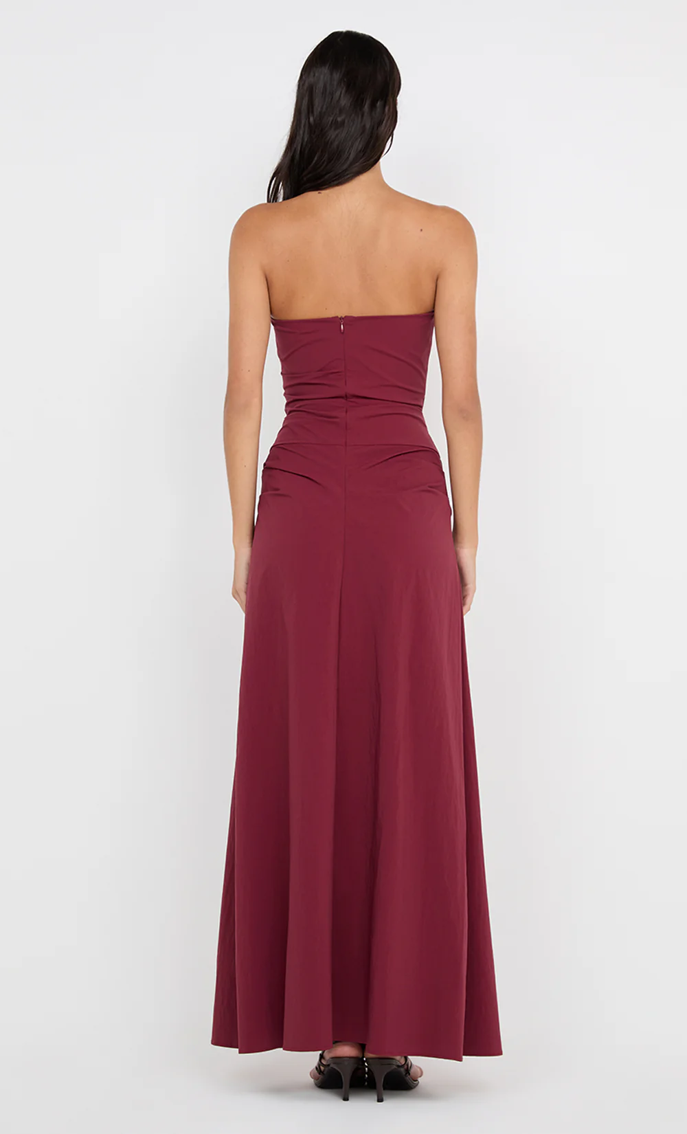 ANGELINA STRAPLESS MAXI DRESS - PLUM - Image 4
