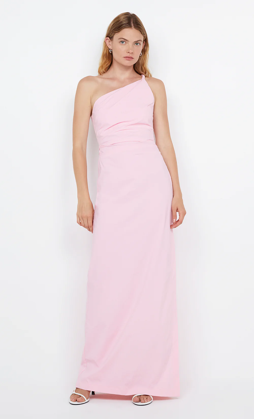 APOLLINE ASYM MAXI DRESS - POWDER PINK - Image 5
