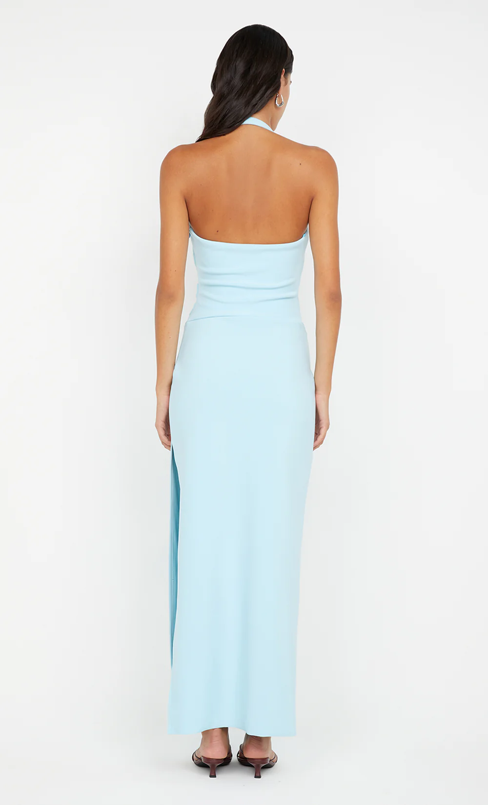 ARIVEN HALTER MAXI DRESS - SKY BLUE - Image 3