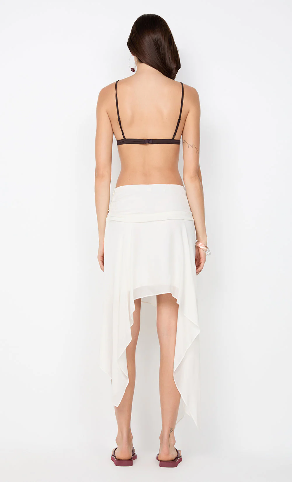 AUDREY ASYM SKIRT - IVORY - Image 8