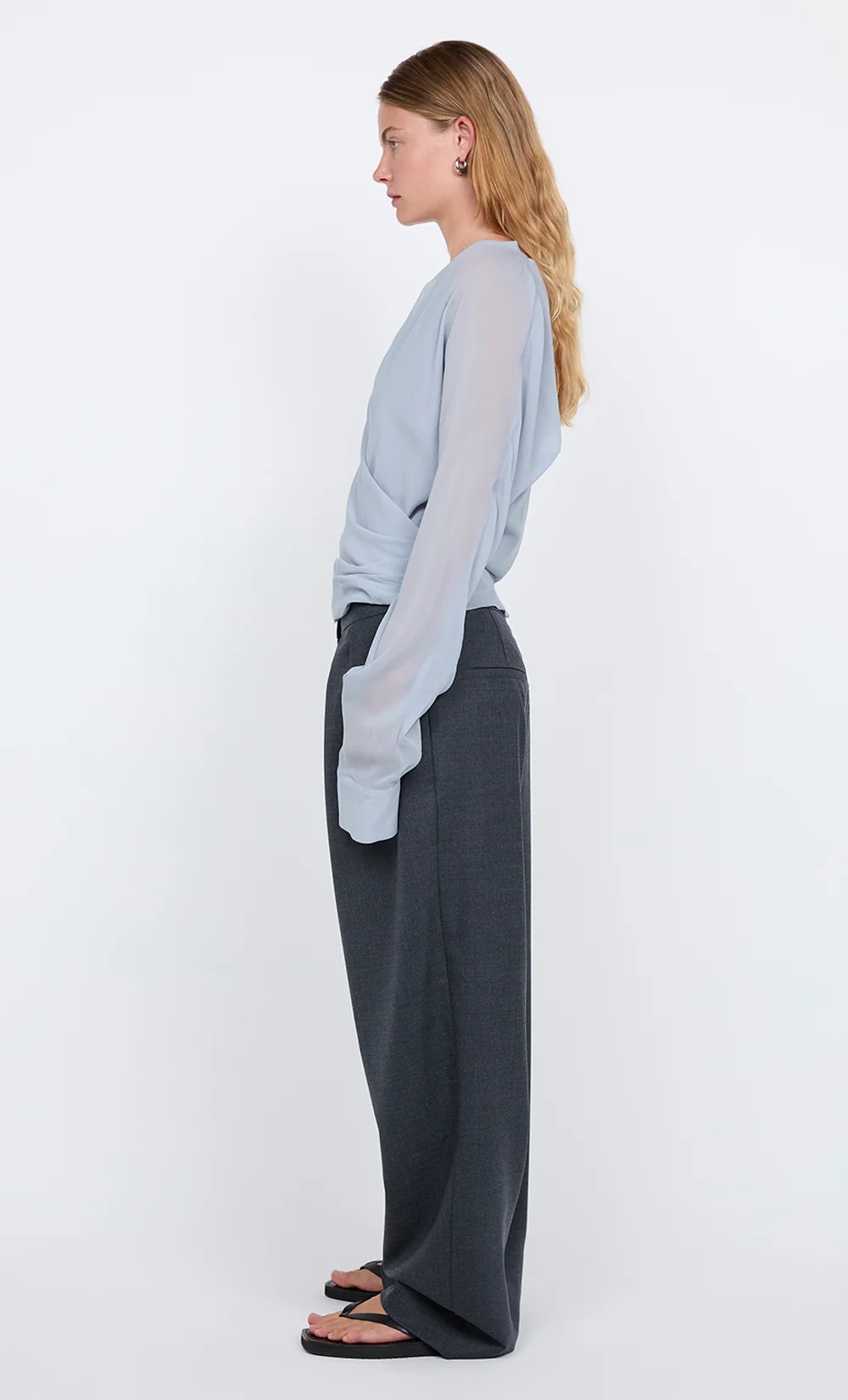 AURELIA WRAP TOP - CLOUD BLUE - Image 3