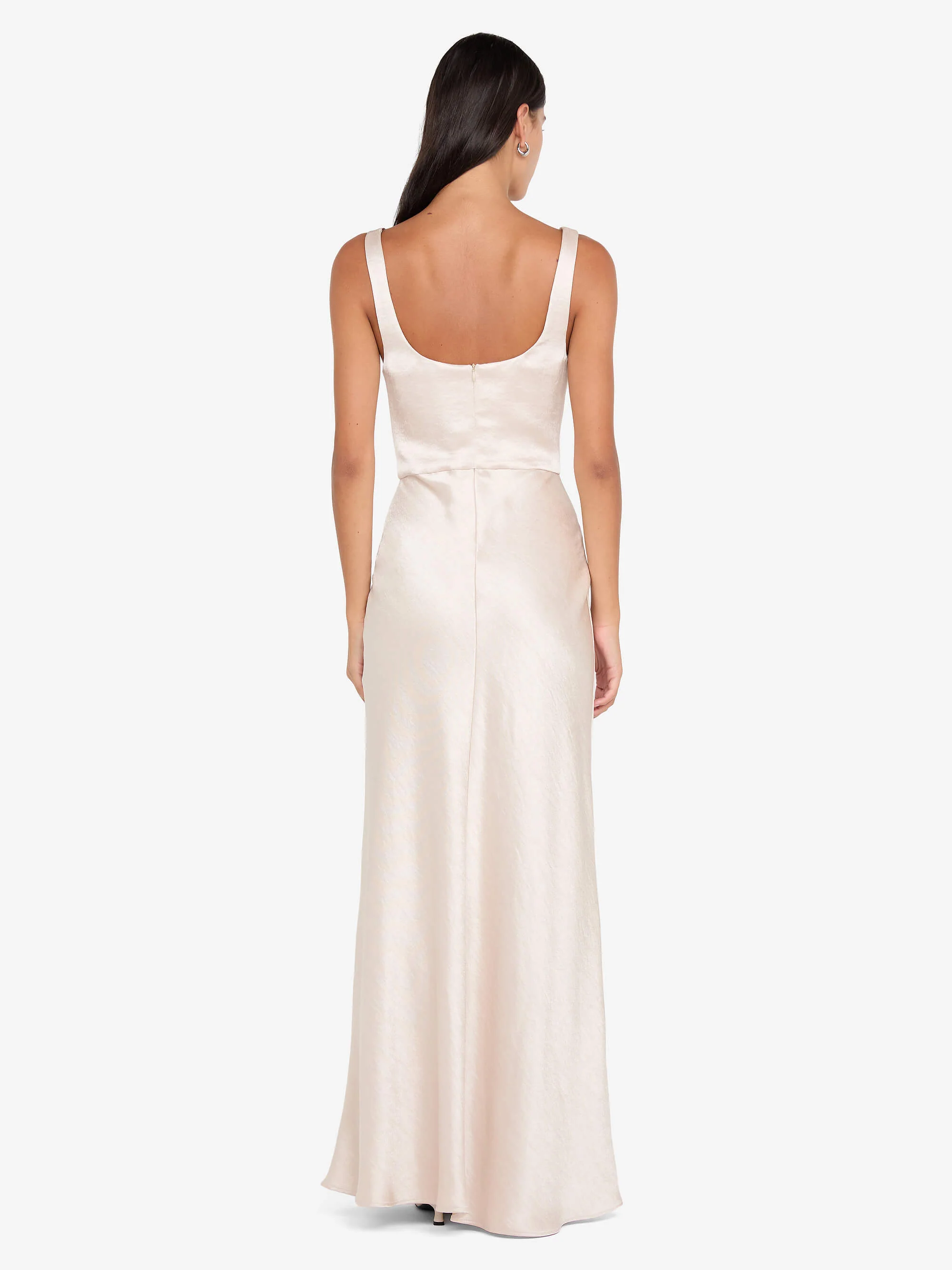 AUSTEN COWL NECK MAXI DRESS - SAND - Image 4