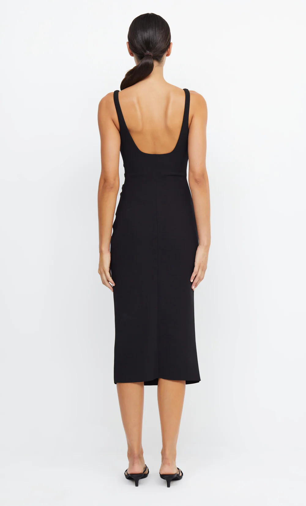 BE MINE SQUARE NECK DRESS - BLACK - Image 3