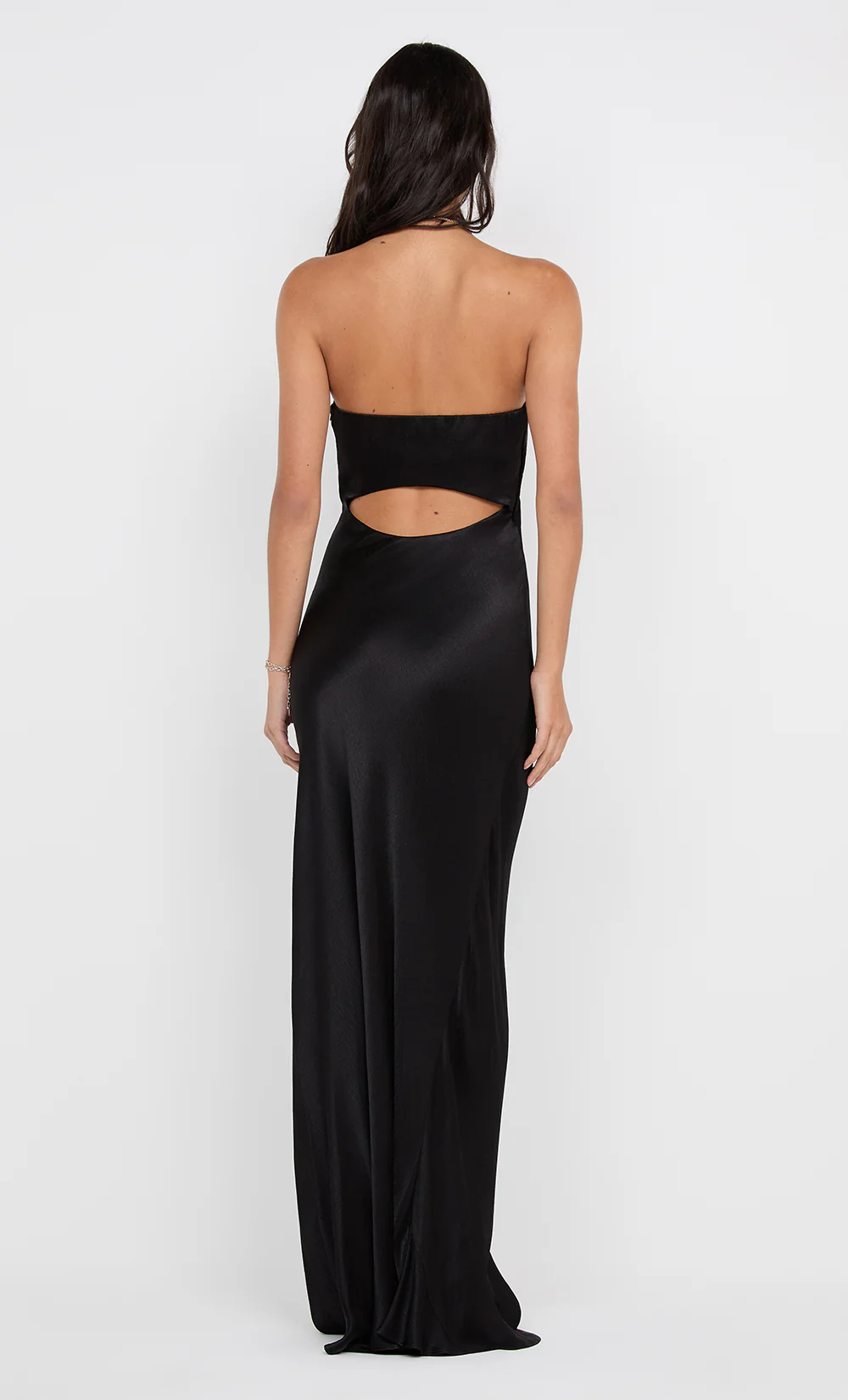 CINDER STRAPLESS MAXI DRESS - BLACK - Image 7