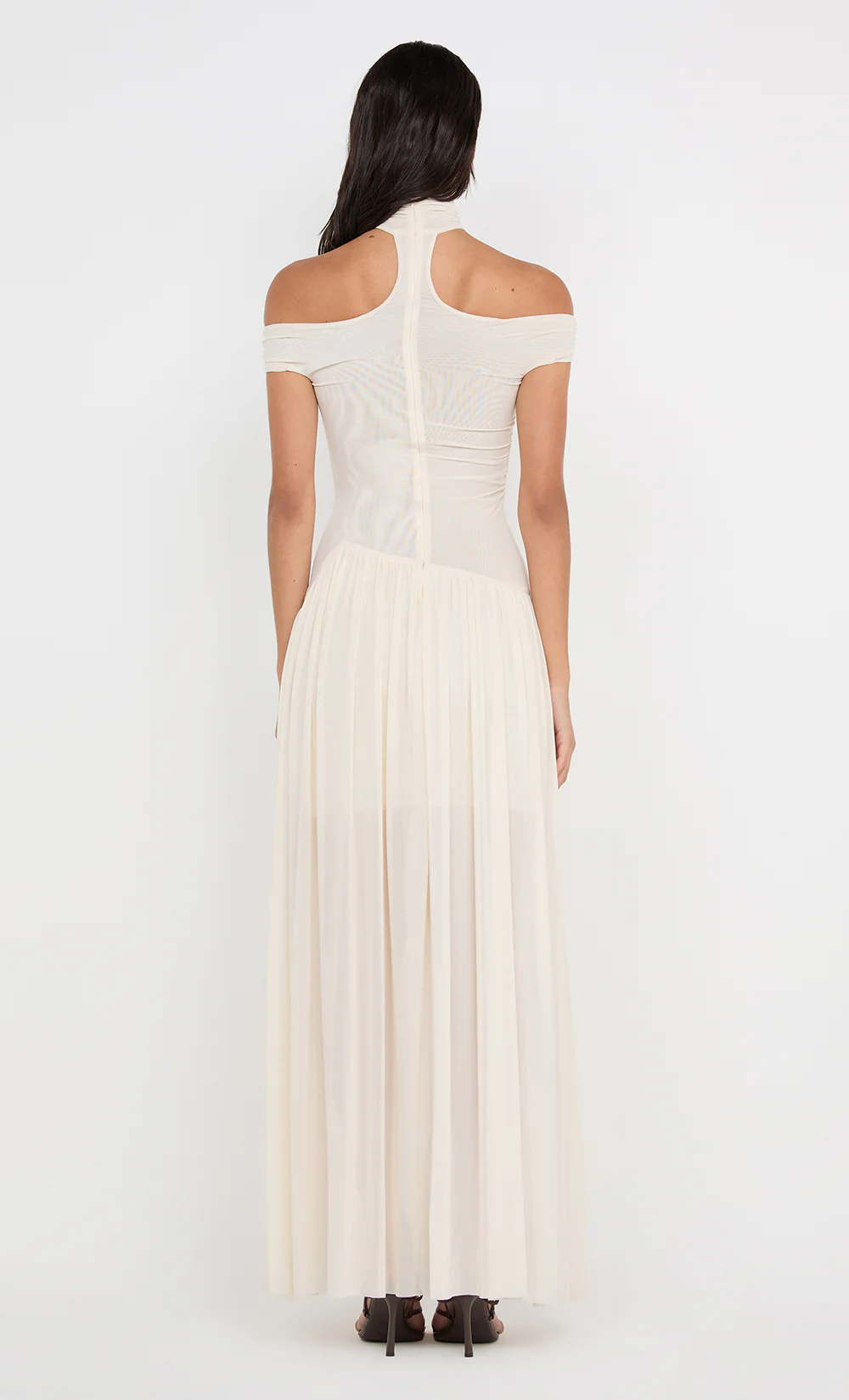 DEIJA OFFSHOULDER MAXI DRESS - BUTTERCREAM - Image 4