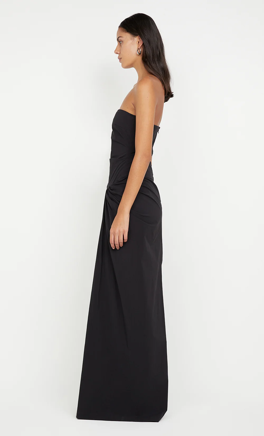 DOMENIC STRAPLESS DRESS - BLACK - Image 4