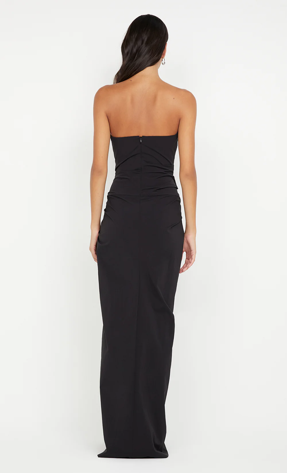 DOMENIC STRAPLESS DRESS - BLACK - Image 6