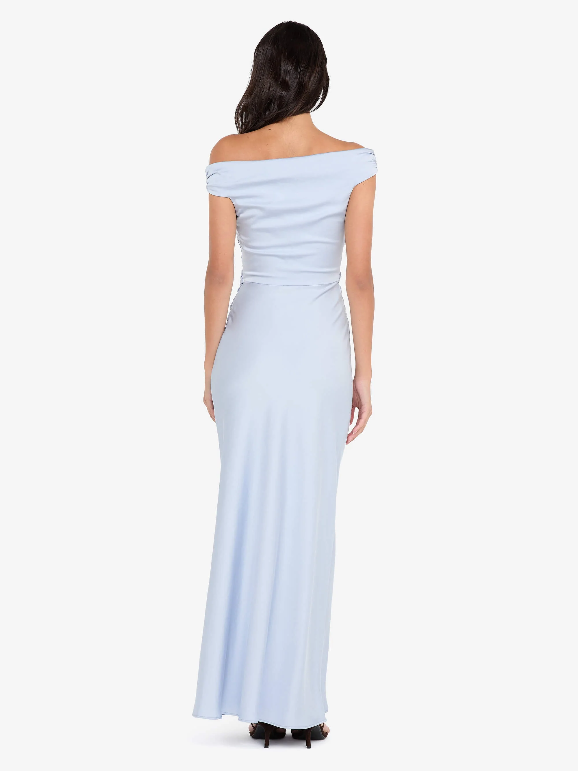 ETERNITY OFF SHOULDER MAXI - DUSTY BLUE - Image 4