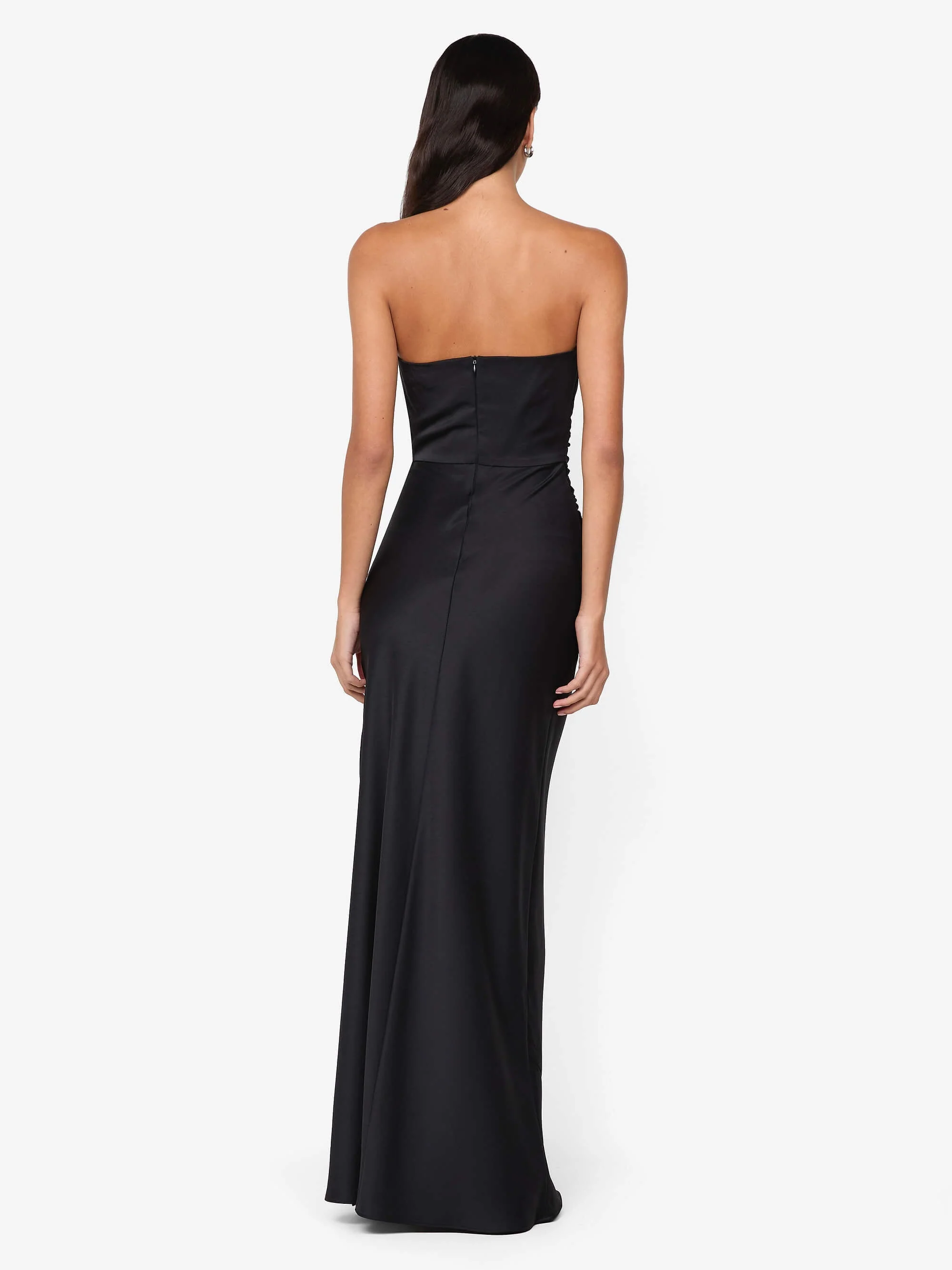 ETERNITY STRAPLESS MAXI DRESS - BLACK - Image 3