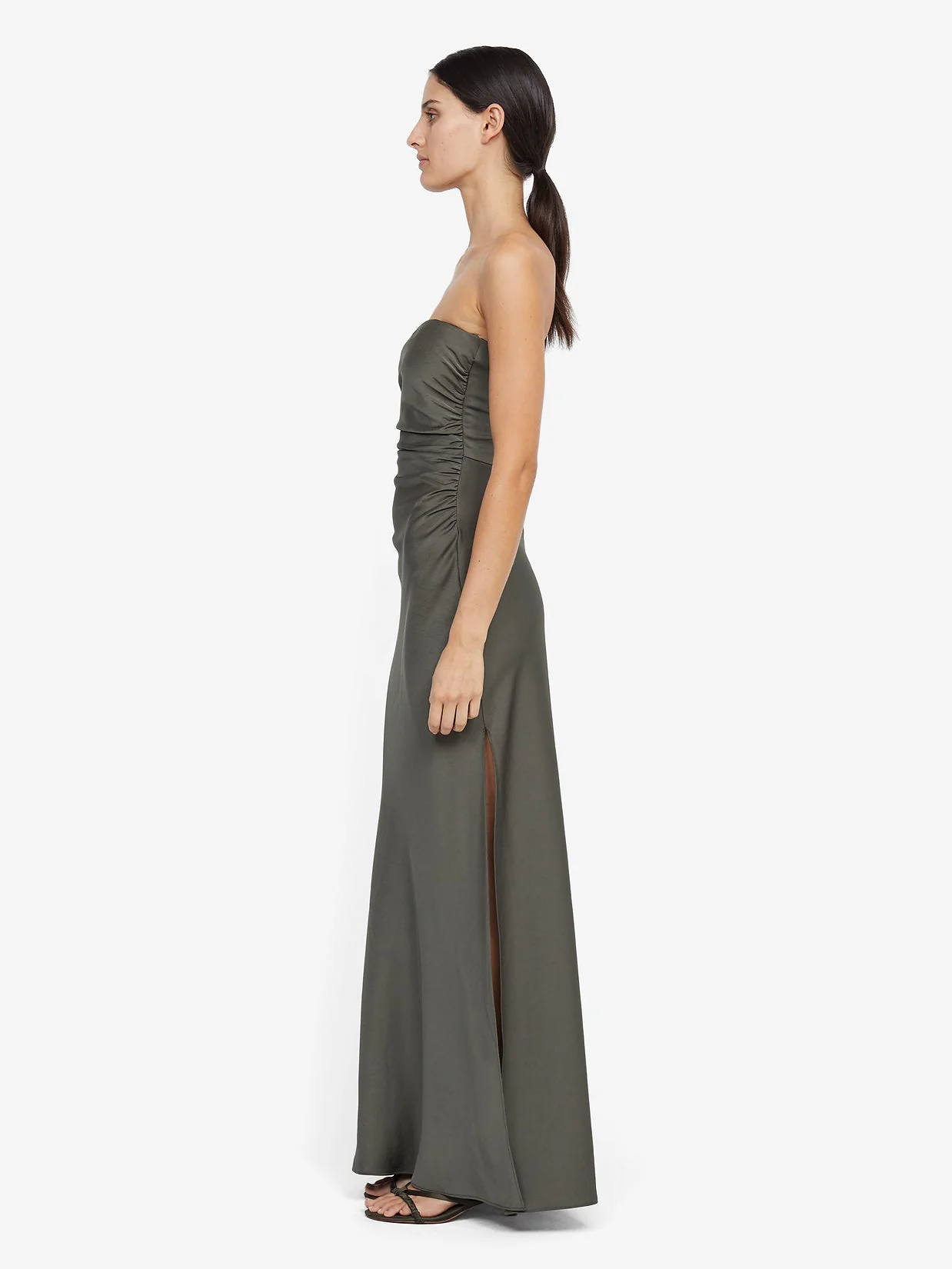 ETERNITY STRAPLESS MAXI DRESS - DARK WILLOW - Image 4