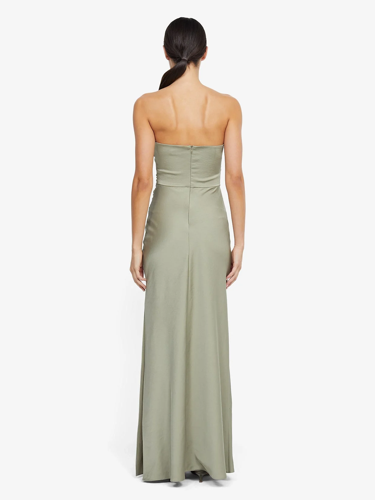 ETERNITY STRAPLESS MAXI DRESS - SAGE - Image 3
