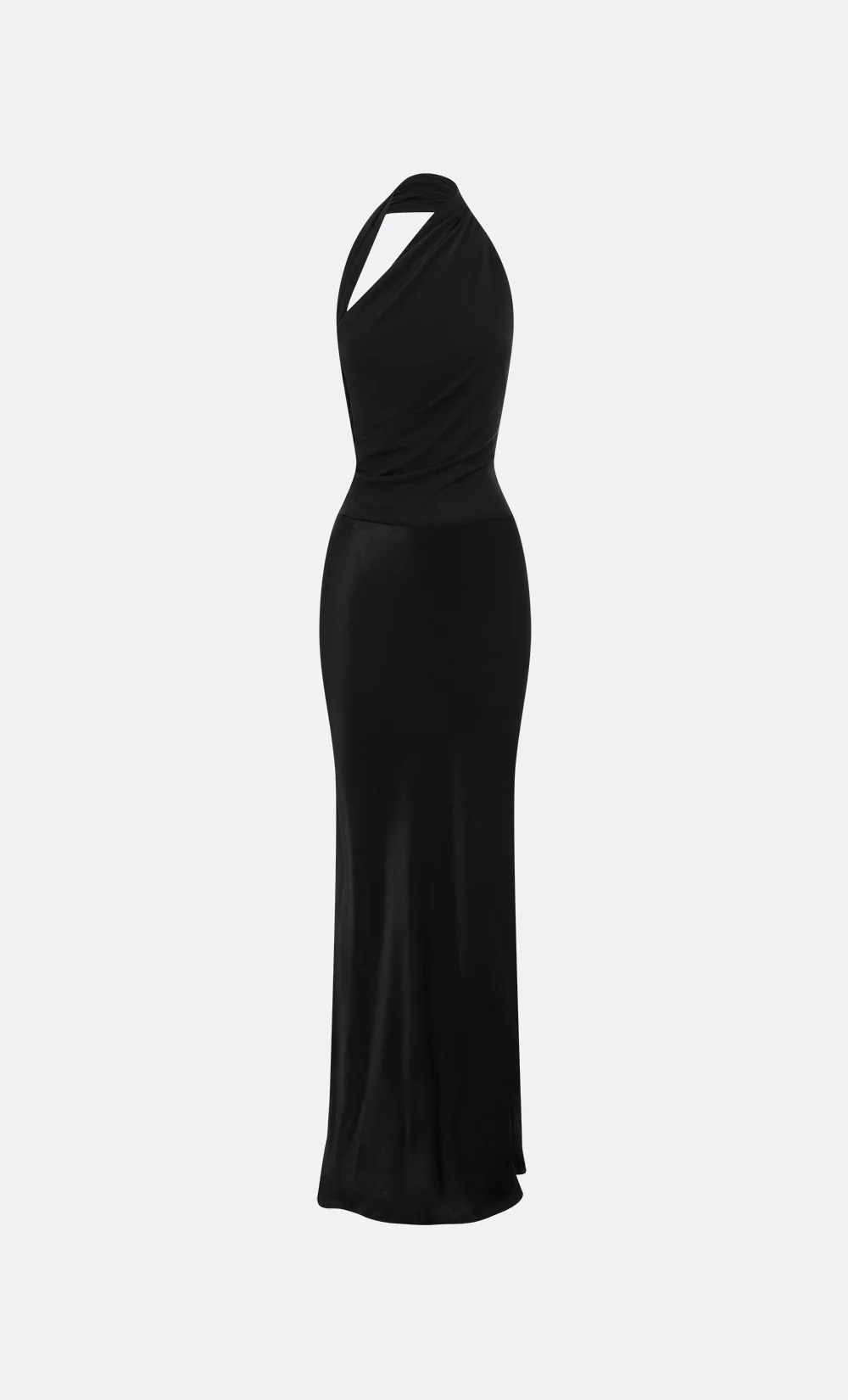 IDA HALTER MAXI DRESS - BLACK - Image 6