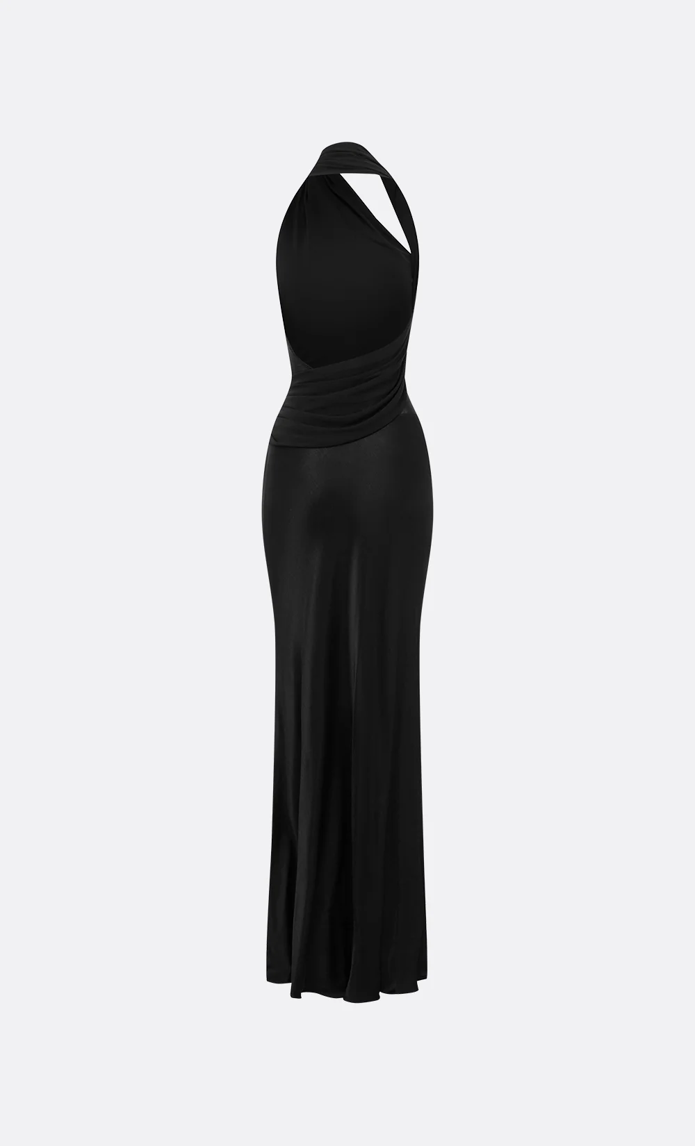 IDA HALTER MAXI DRESS - BLACK - Image 7