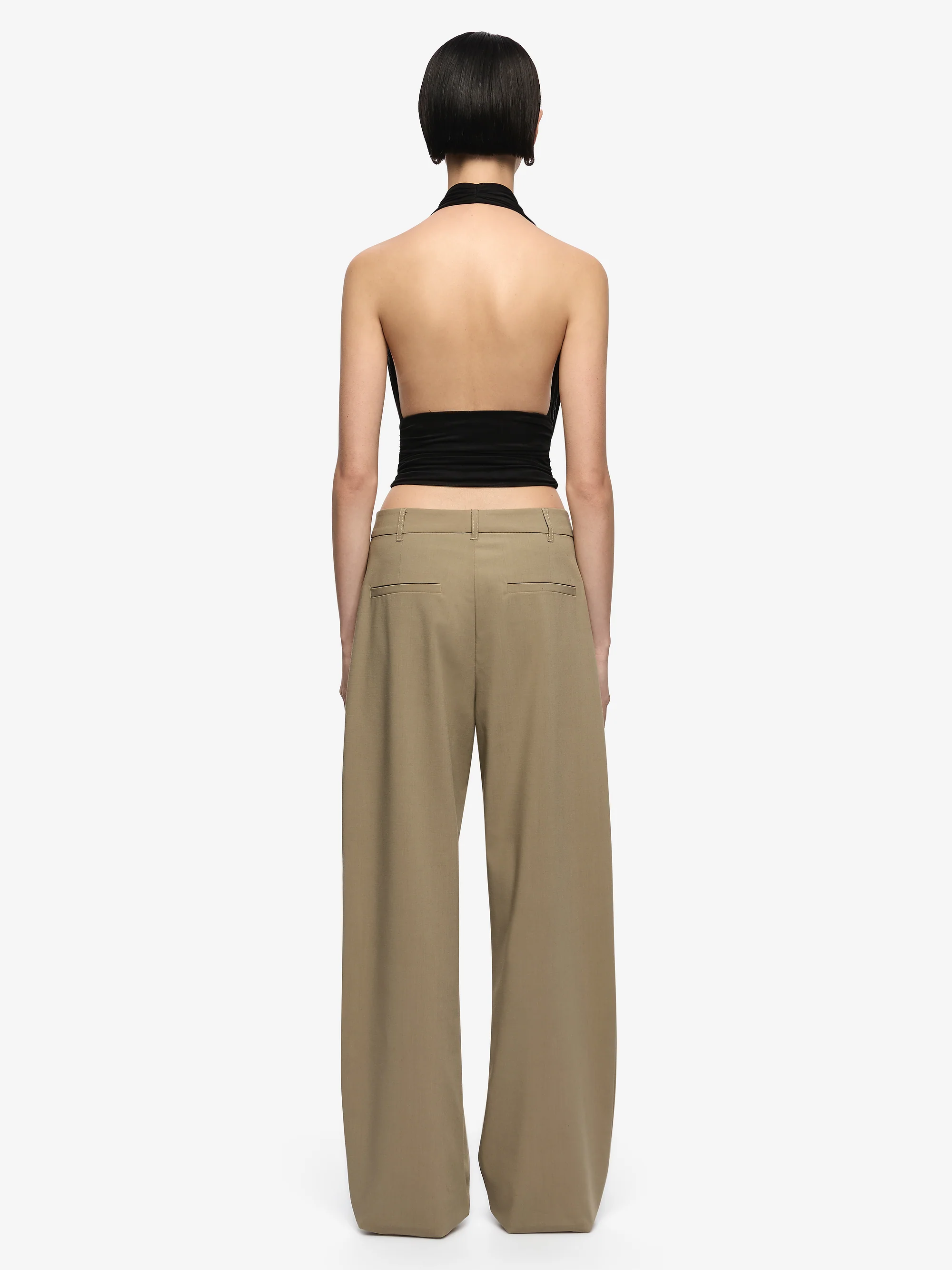IRIS HALTER TOP  - BLACK - Image 4