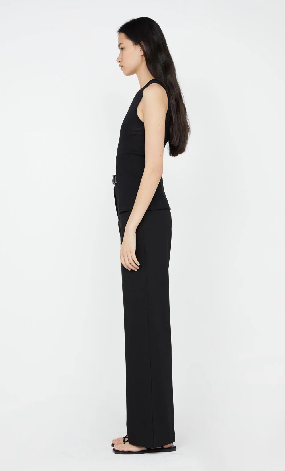KEKE KNIT SLEEVELESS TOP - BLACK - Image 4