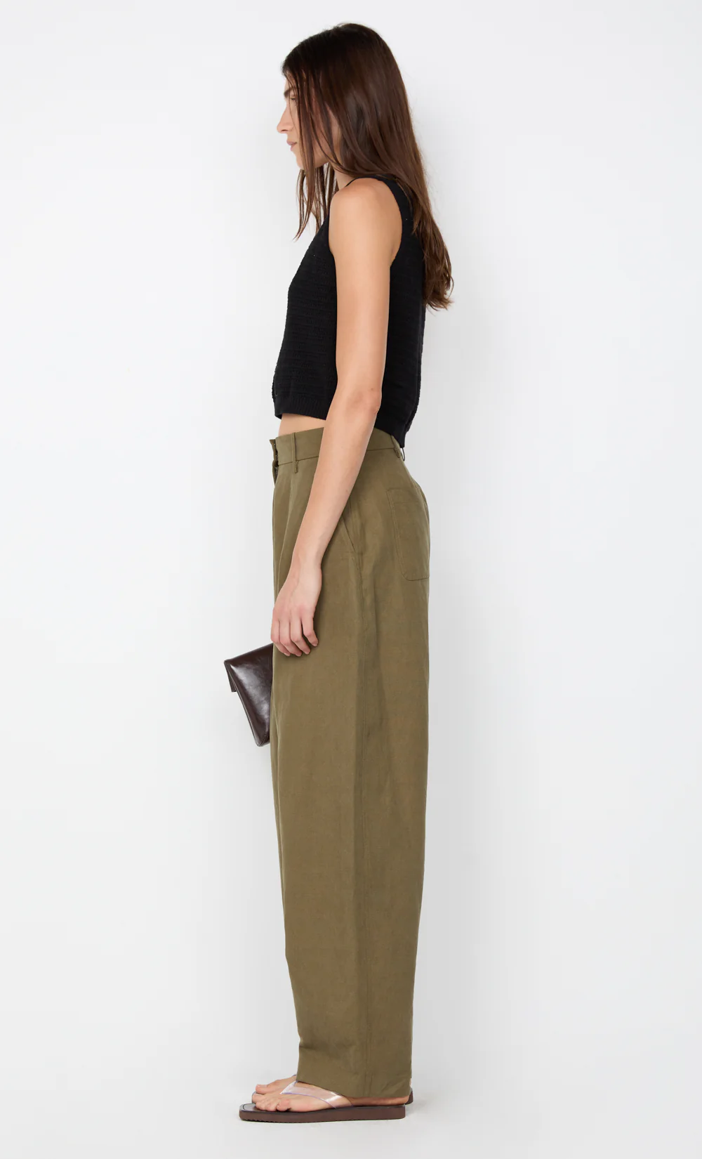 LEONA POCKET PANT - OLIVE - Image 5