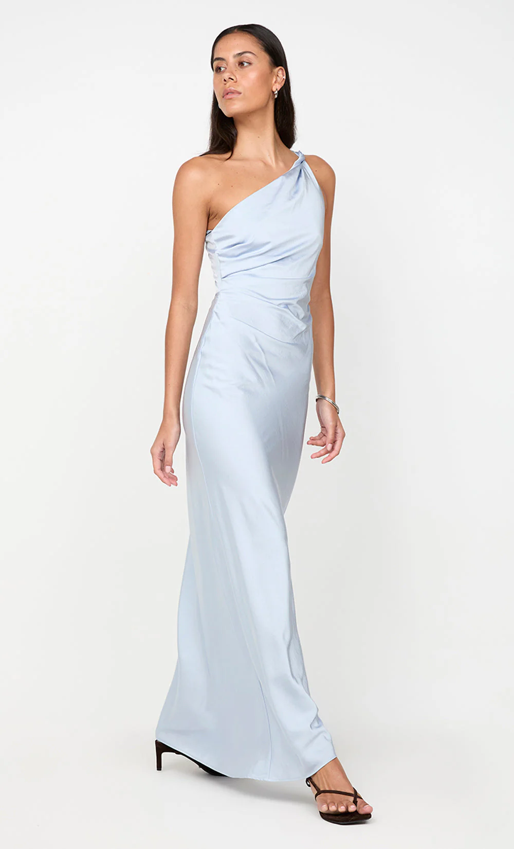 LUNETTA ASYM DRESS - DUSTY BLUE - Image 6