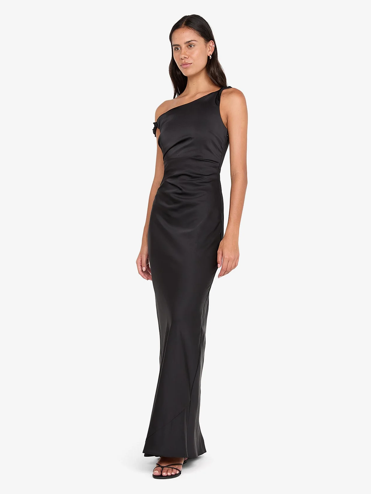 LUNETTA TWIST STRAP DRESS - BLACK - Image 3