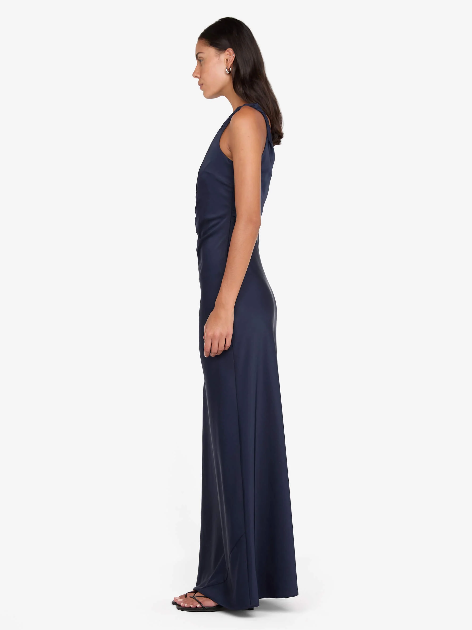 LUNETTA TWIST STRAP DRESS - INK - Image 4
