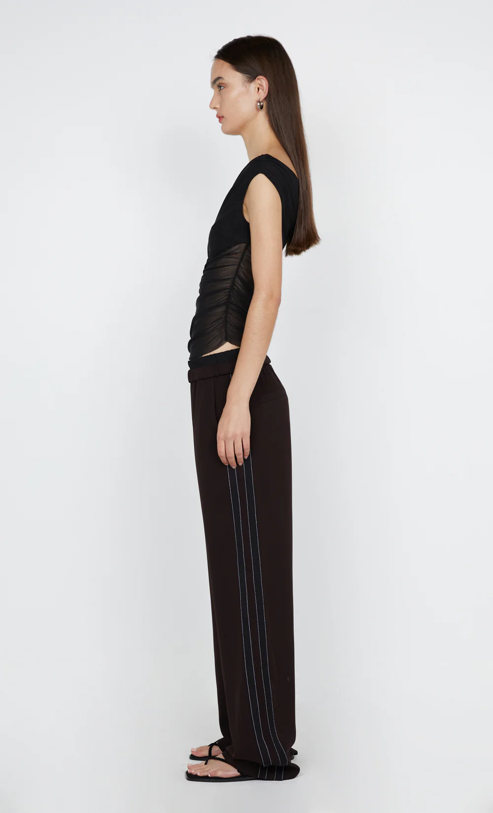 MARTHA ASYM TOP - BLACK - Image 3