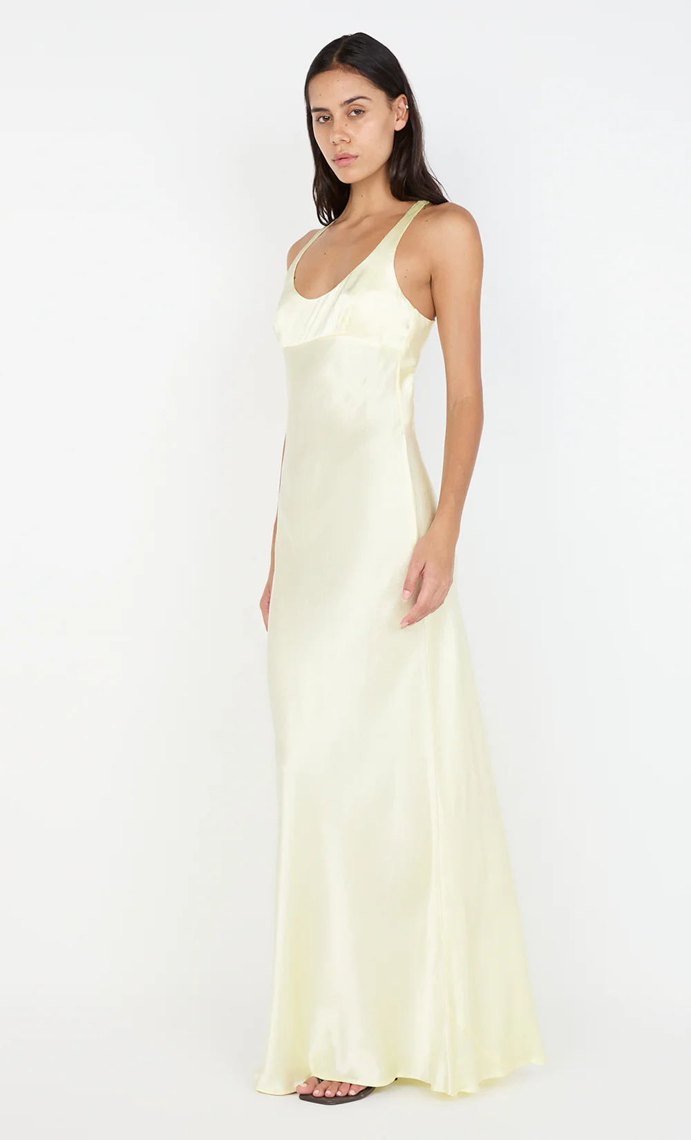 MAXINA CROSSOVER DRESS - ICE YELLOW - Image 3