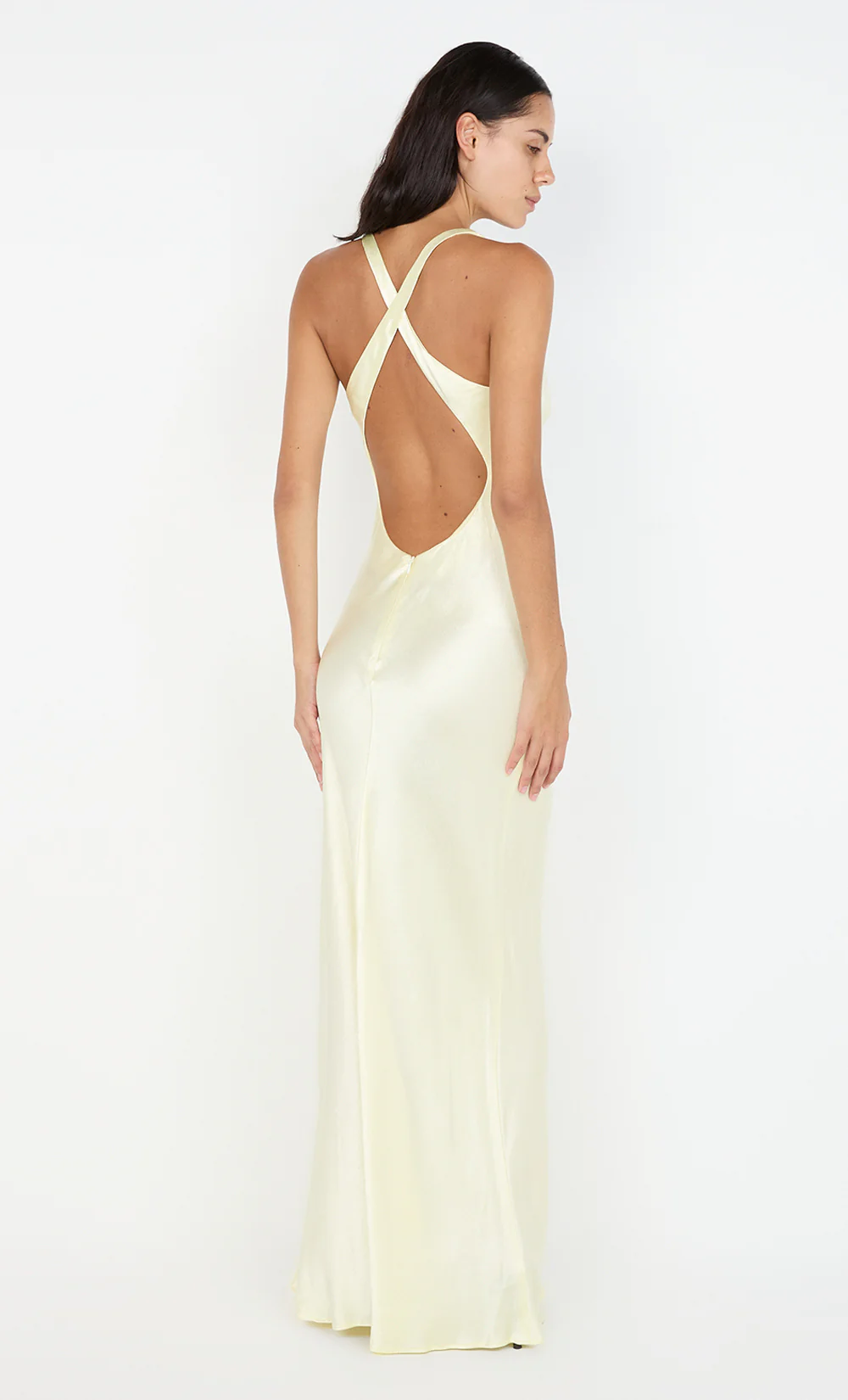 MAXINA CROSSOVER DRESS - ICE YELLOW - Image 5