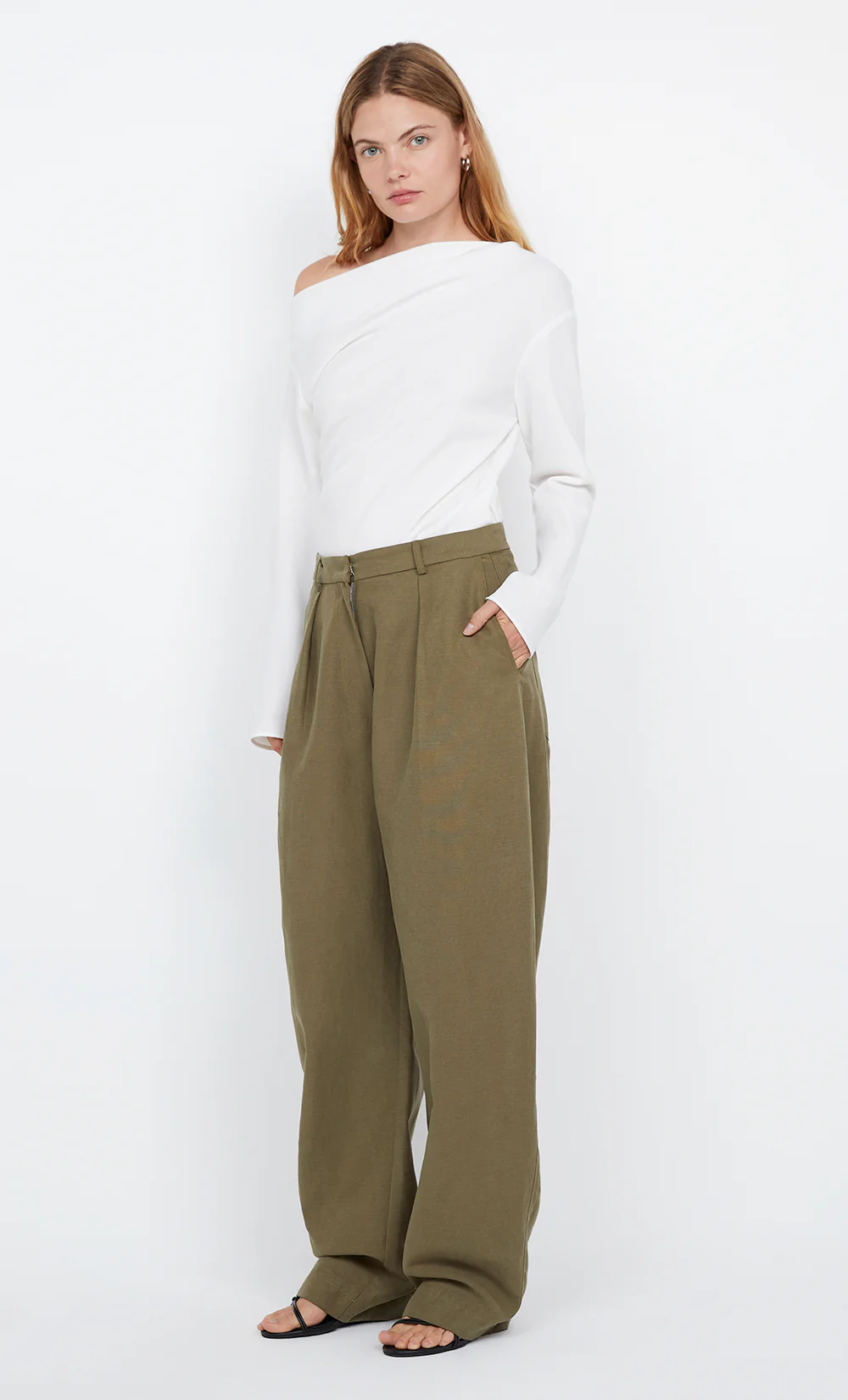 OTTIE ASYM TOP - IVORY - Image 3