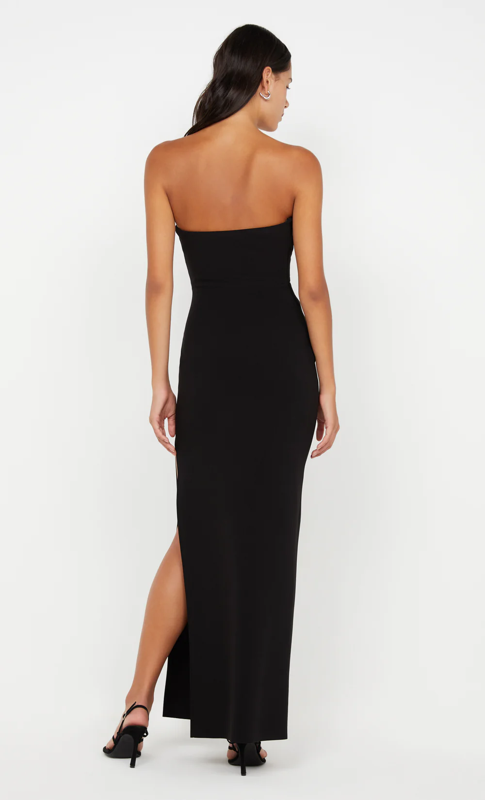 REINA STRAPLESS MAXI DRESS - BLACK - Image 3