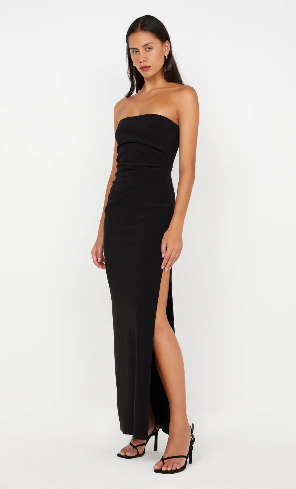 REINA STRAPLESS MAXI DRESS - BLACK - Image 4