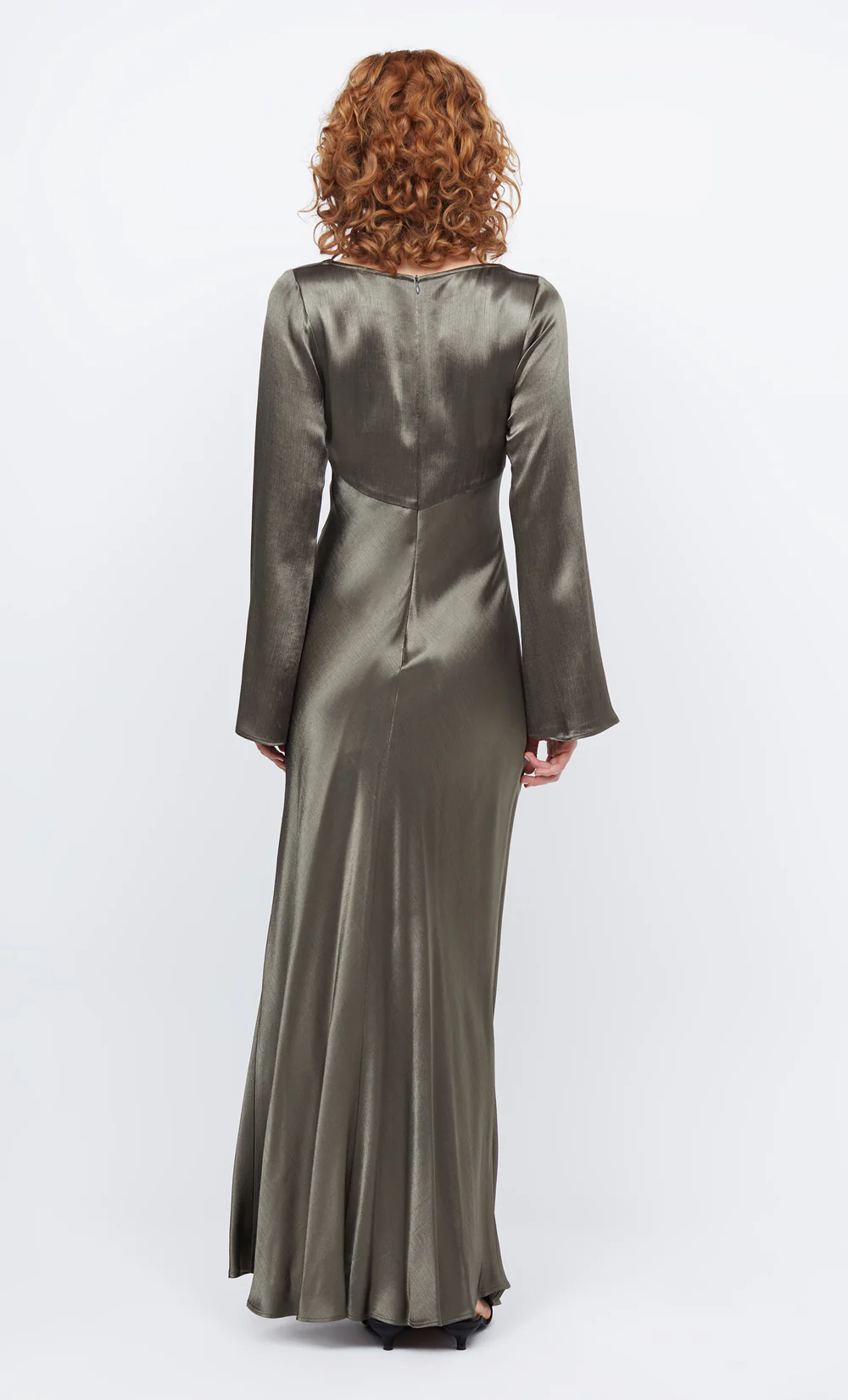 REN LONG SLEEVE MAXI DRESS - DARK WILLOW - Image 5