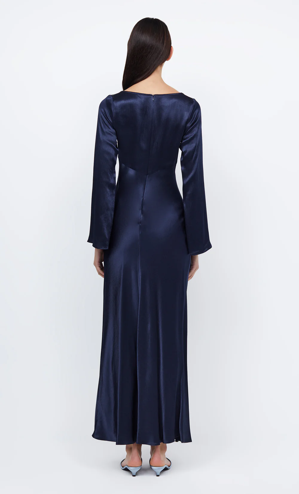 REN LONG SLEEVE MAXI DRESS - INK - Image 5