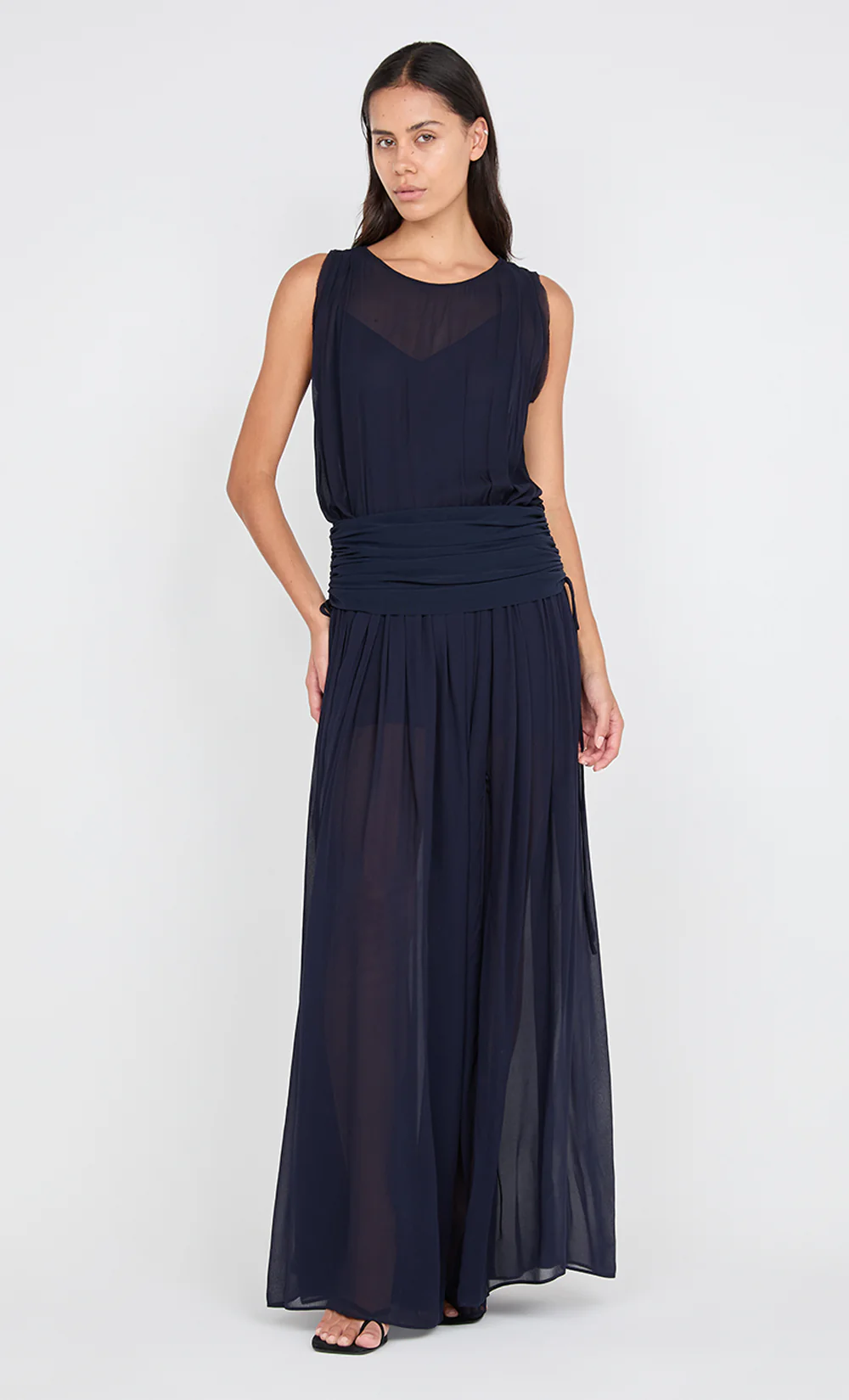 RHONE DROP WAIST DRESS - INK - Image 3
