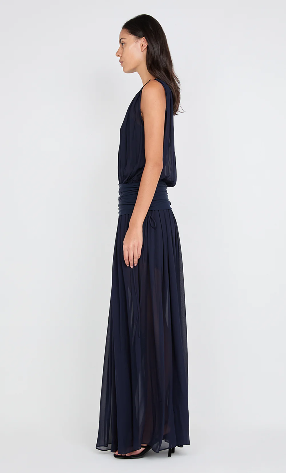 RHONE DROP WAIST DRESS - INK - Image 4