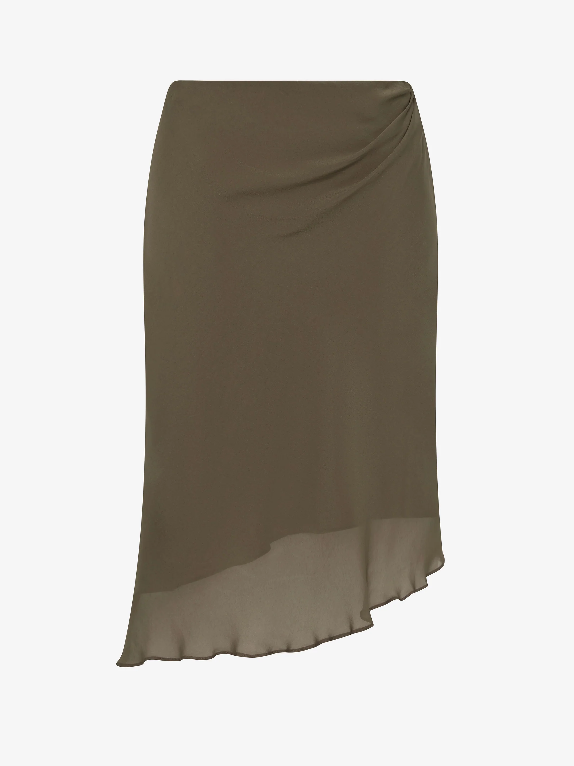 SAMANTHA ASYM SKIRT - TWIG - Image 5