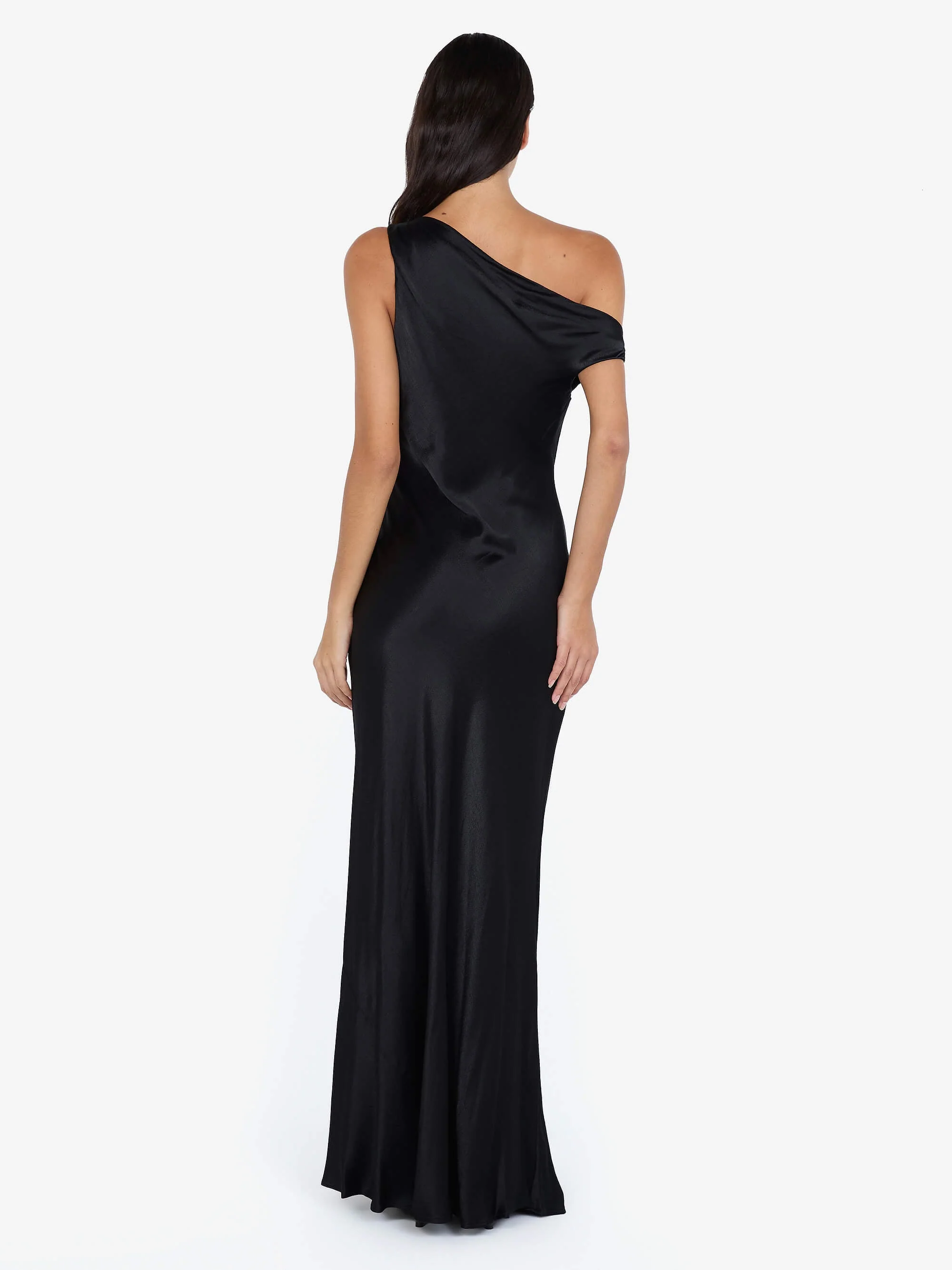 SOL ASYM DRESS - BLACK - Image 4