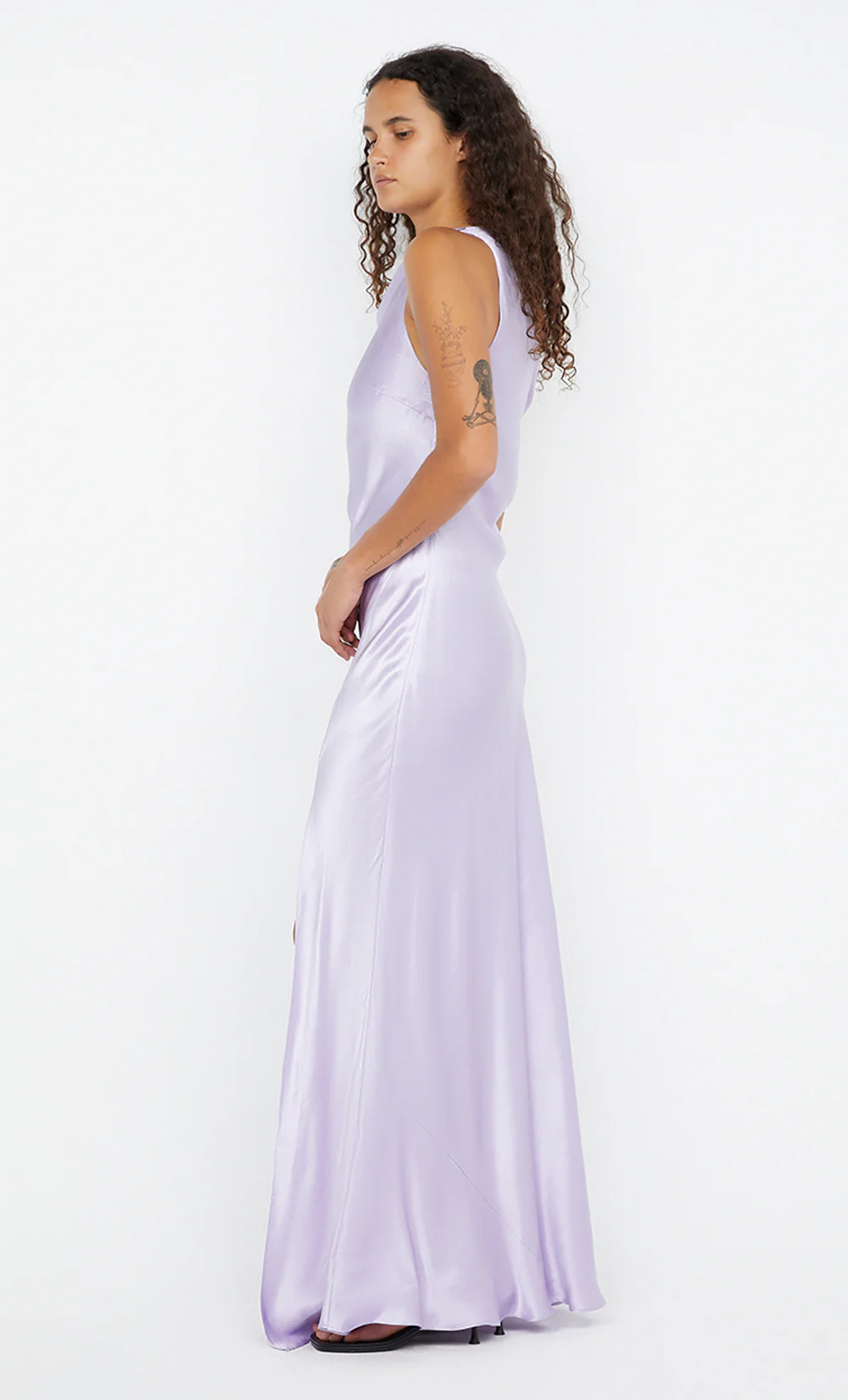 SOL ASYM DRESS - LILAC - Image 4