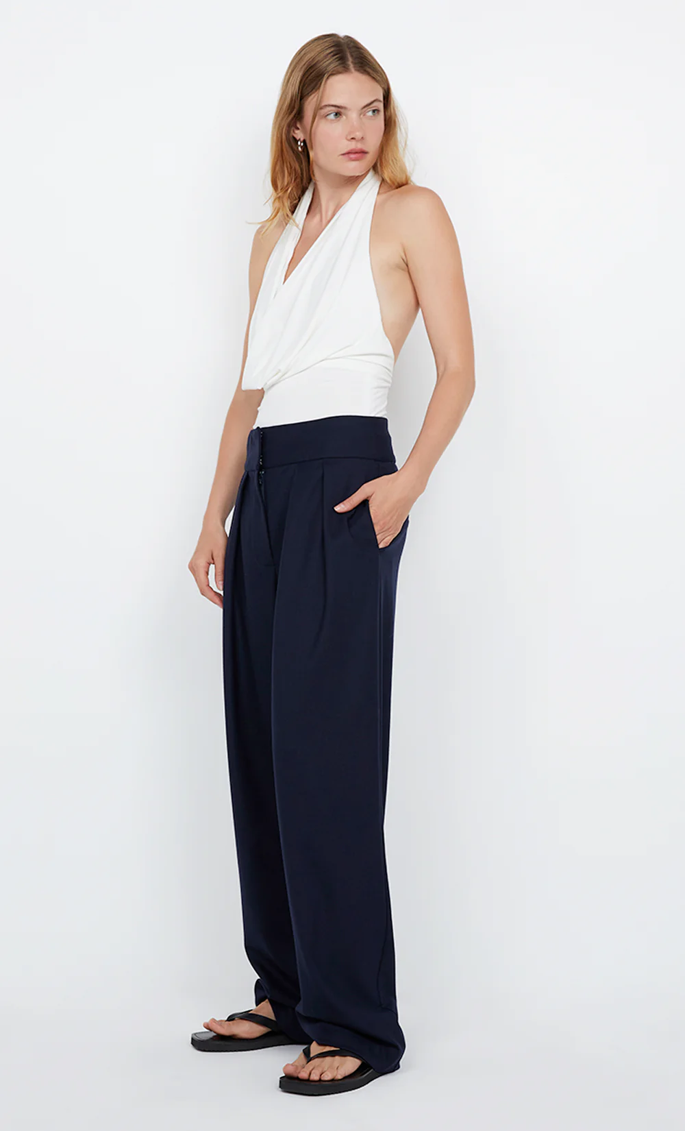 SONNIE HALTER TOP - WHITE - Image 4