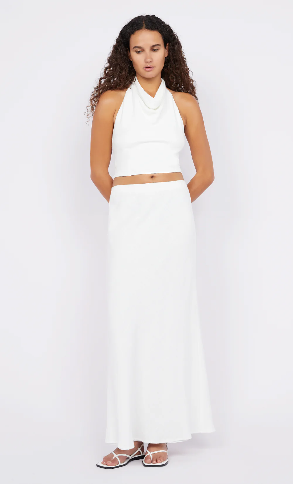 STEFFI COWL TOP - WHITE - Image 5