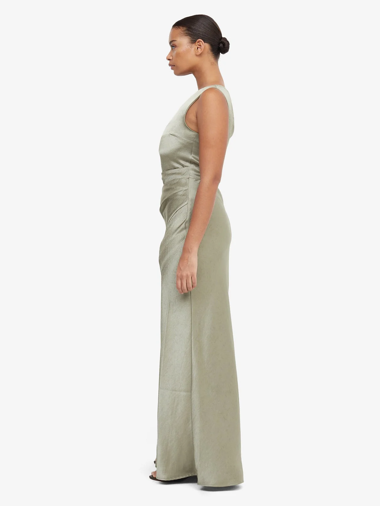 THE DREAMER ASYM DRESS - SAGE - Image 4