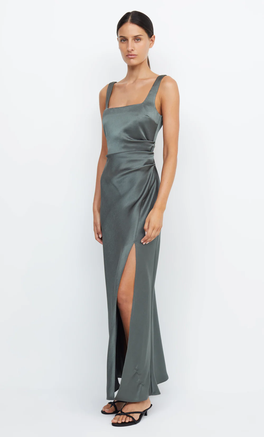 DREAMER SQUARE NECK DRESS - DARK WILLOW - Image 3