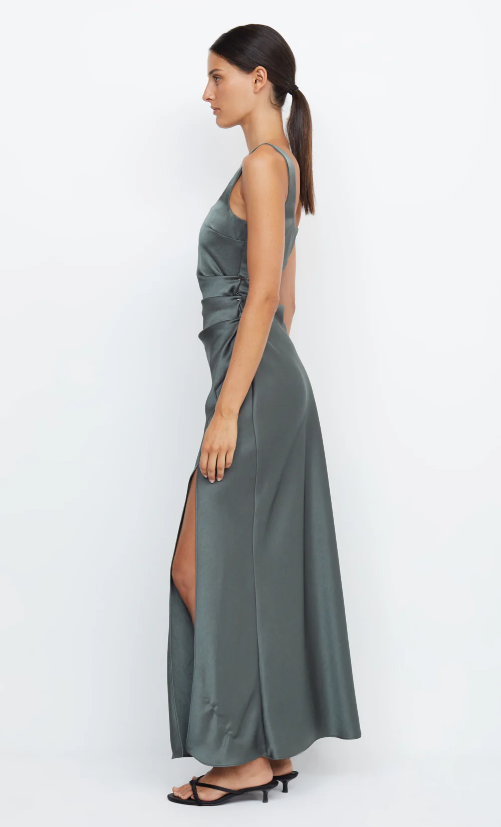 DREAMER SQUARE NECK DRESS - DARK WILLOW - Image 4