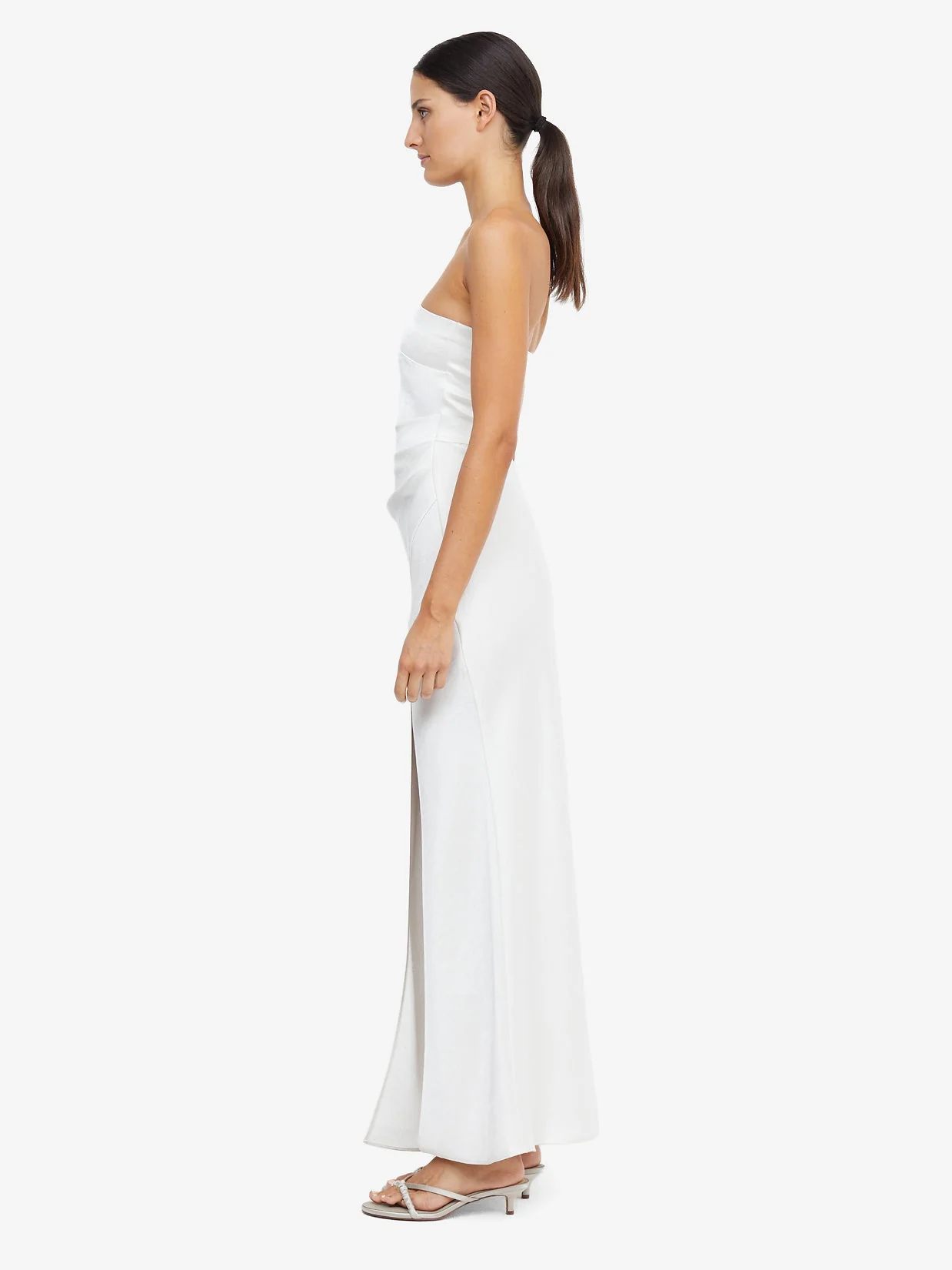 THE DREAMER STRAPLESS DRESS - IVORY - Image 3