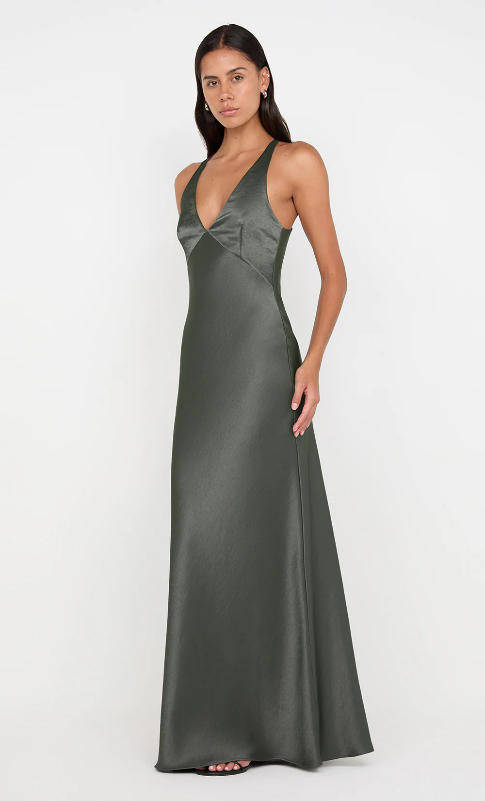 THE DREAMER V NECK DRESS - DARK WILLOW OLD - Image 3