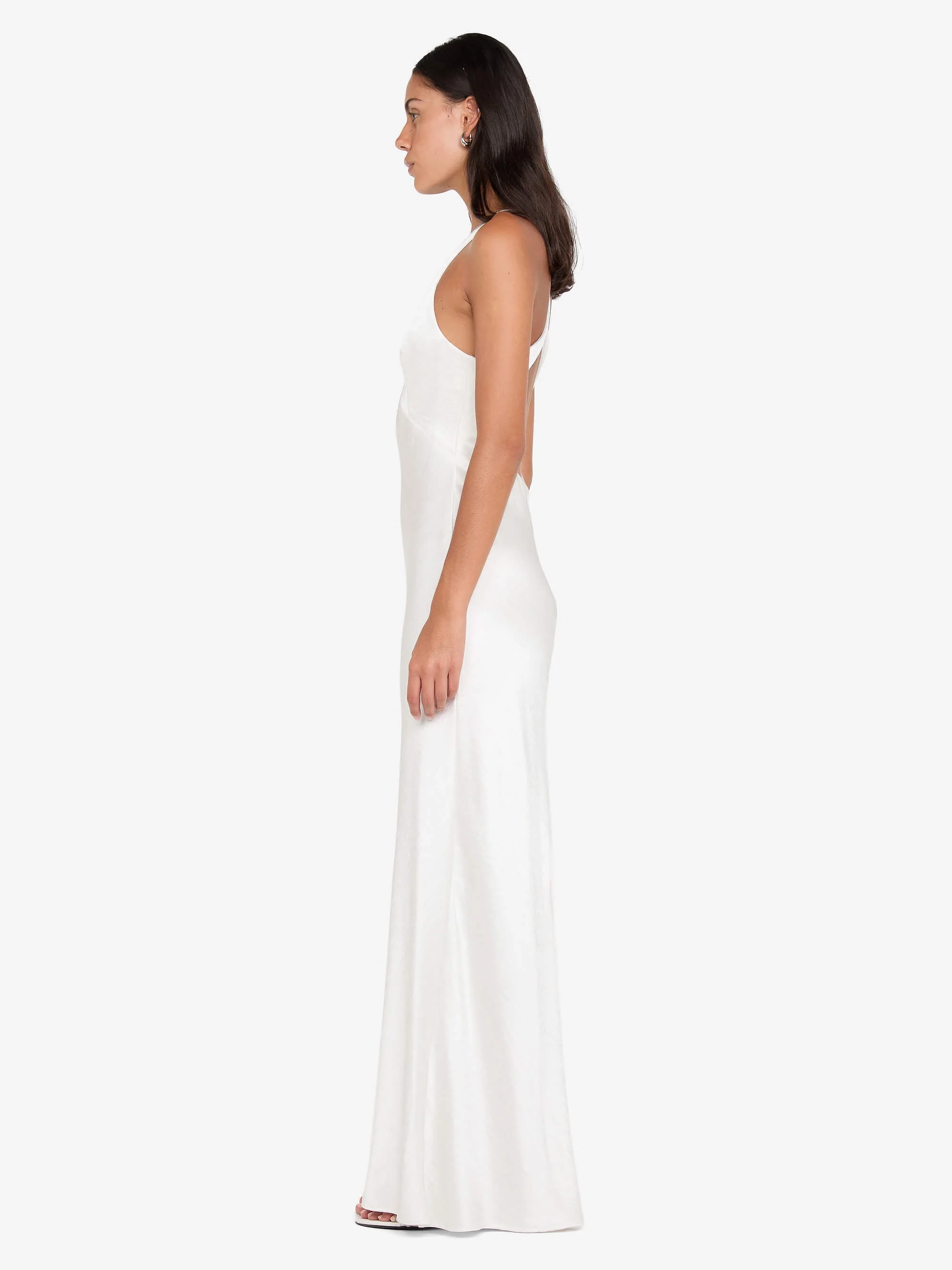 THE DREAMER V NECK DRESS - IVORY - Image 4